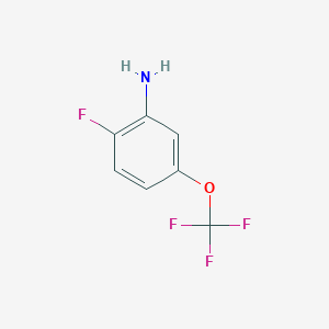 molecular formula C7H5F4NO B056678 2-氟-5-(三氟甲氧基)苯胺 CAS No. 116369-23-4