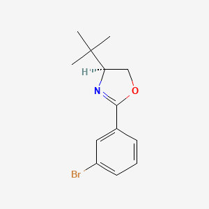 molecular formula C13H16BrNO B566781 (S)-2-(3-Bromophenyl)-4-t-butyl-4,5-dihydrooxazole CAS No. 1291790-28-7
