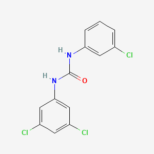 molecular formula C13H9Cl3N2O B5667889 1-(3-Chlorophenyl)-3-(3,5-dichlorophenyl)urea CAS No. 4300-36-1