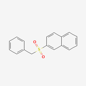 molecular formula C17H14O2S B5667947 2-(benzylsulfonyl)naphthalene 