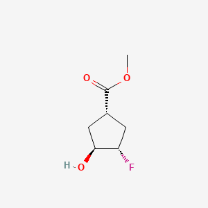 (1S,3S,4S)-Methyl 3-fluoro-4-hydroxycyclopentanecarboxylate