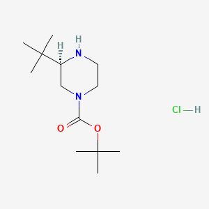 (R)-tert-butyl 3-tert-butylpiperazine-1-carboxylate hydrochloride