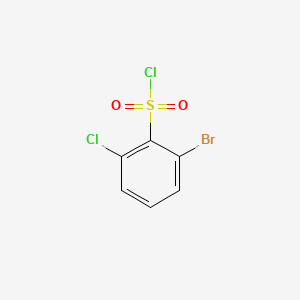 molecular formula C6H3BrCl2O2S B566818 2-Bromo-6-Chlorobenzene-1-sulfonyl chloride CAS No. 1261874-16-1