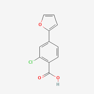 2-Chloro-4-(furan-2-YL)benzoic acid