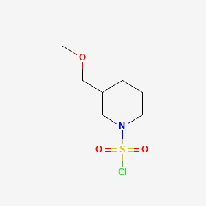 molecular formula C7H14ClNO3S B566826 3-(Methoxymethyl)piperidine-1-sulfonyl chloride CAS No. 1243250-22-7