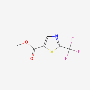 molecular formula C6H4F3NO2S B566851 Methyl 2-(trifluoromethyl)thiazole-5-carboxylate CAS No. 1286734-94-8