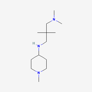 molecular formula C13H29N3 B5668536 N,N,2,2-tetramethyl-N'-(1-methylpiperidin-4-yl)propane-1,3-diamine 