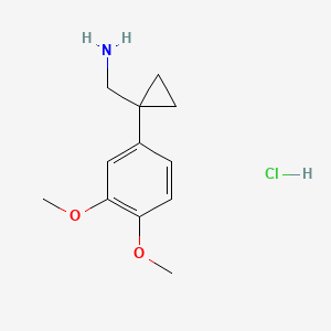 (1-(3,4-Dimethoxyphenyl)cyclopropyl)methanamine hydrochloride