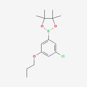 2-(3-Chloro-5-propoxyphenyl)-4,4,5,5-tetramethyl-1,3,2-dioxaborolane