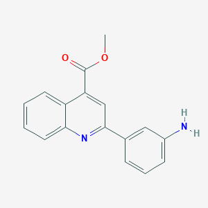 molecular formula C17H14N2O2 B5668653 Methyl 2-(3-aminophenyl)quinoline-4-carboxylate CAS No. 5344-03-6