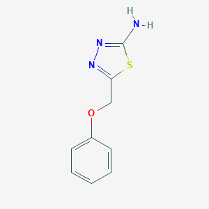 molecular formula C9H9N3OS B056687 5-(苯氧甲基)-1,3,4-噻二唑-2-胺 CAS No. 121068-32-4