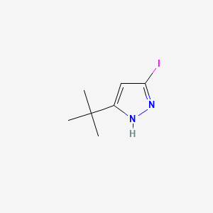 molecular formula C7H11IN2 B566881 3-(tert-Butyl)-5-iodo-1H-pyrazole CAS No. 1218791-05-9