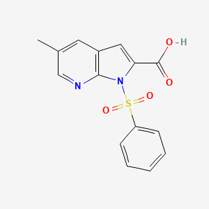 1-(Phenylsulphonyl)-5-methyl-7-azaindole-2-carboxylic acid