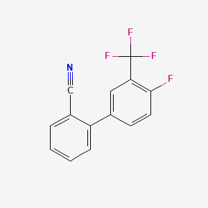 2-[4-Fluoro-3-(trifluoromethyl)phenyl]benzonitrile