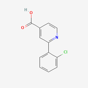 molecular formula C12H8ClNO2 B566895 2-(2-Chlorophenyl)isonicotinic acid CAS No. 1225547-10-3