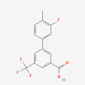 3'-Fluoro-4'-methyl-5-(trifluoromethyl)-[1,1'-biphenyl]-3-carboxylic acid