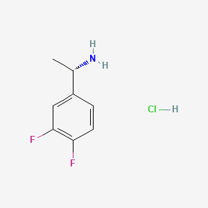 molecular formula C8H10ClF2N B566910 (S)-1-(3,4-Difluorophenyl)ethanamine hydrochloride CAS No. 1212972-48-9