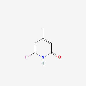 molecular formula C6H6FNO B566915 2-Fluoro-6-hydroxy-4-methylpyridine CAS No. 1227577-23-2
