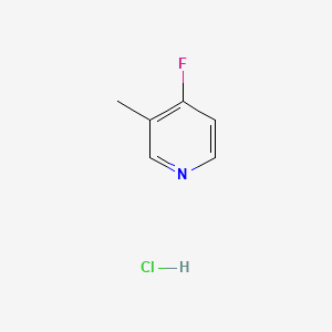 molecular formula C6H7ClFN B566918 4-Fluoro-3-methylpyridine hydrochloride CAS No. 1263282-40-1