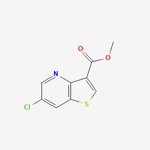 molecular formula C9H6ClNO2S B566919 Methyl 6-chlorothieno[3,2-b]pyridine-3-carboxylate CAS No. 952182-43-3