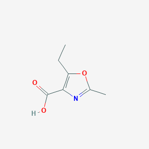 molecular formula C7H9NO3 B056692 5-Ethyl-2-methyl-1,3-oxazole-4-carboxylic acid CAS No. 113366-75-9