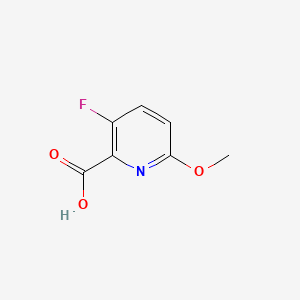 molecular formula C7H6FNO3 B566923 3-Fluoro-6-methoxypyridine-2-carboxylic acid CAS No. 1214328-79-6