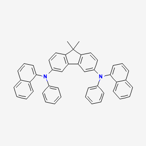 molecular formula C47H36N2 B566927 DMFL-NPB, N,N/'-Bis(naphthalen-1-yl)-N,N/'-bis(phenyl)- CAS No. 1229226-27-0