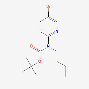molecular formula C14H21BrN2O2 B566928 2-(N-BOC-N-butylamino)-5-bromopyridine CAS No. 1291487-21-2