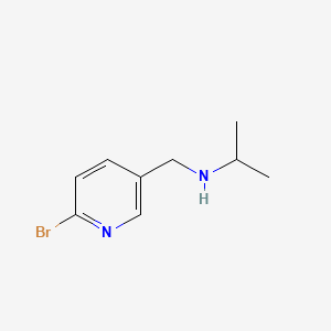 molecular formula C9H13BrN2 B566929 (6-Bromo-pyridin-3-ylmethyl)-isopropyl-amine CAS No. 1289385-04-1