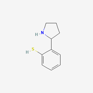 molecular formula C10H13NS B566930 2-(2-Pyrrolidinyl)benzenethiol CAS No. 1270514-65-2