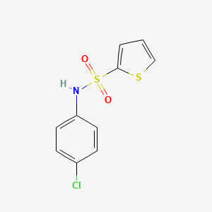 molecular formula C10H8ClNO2S2 B5669328 N-(4-chlorophenyl)thiophene-2-sulfonamide 