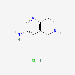 5,6,7,8-Tetrahydro-1,6-naphthyridin-3-amine hydrochloride