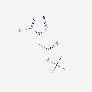 molecular formula C9H13BrN2O2 B566954 tert-Butyl 2-(5-bromo-1H-imidazol-1-yl)acetate CAS No. 1352723-62-6