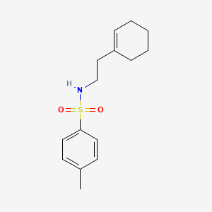 molecular formula C15H21NO2S B5669653 N-[2-(CYCLOHEX-1-EN-1-YL)ETHYL]-4-METHYLBENZENE-1-SULFONAMIDE 
