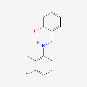 3-Fluoro-N-(2-fluorobenzyl)-2-methylaniline