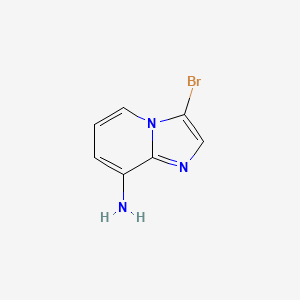 molecular formula C7H6BrN3 B566982 3-Bromoimidazo[1,2-A]pyridin-8-amine CAS No. 1232431-81-0