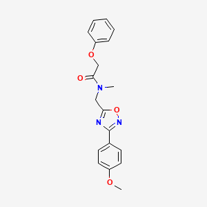 molecular formula C19H19N3O4 B5669928 N-{[3-(4-methoxyphenyl)-1,2,4-oxadiazol-5-yl]methyl}-N-methyl-2-phenoxyacetamide 