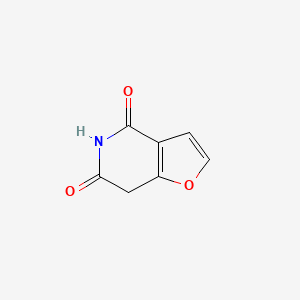 molecular formula C7H5NO3 B566993 furo[3,2-c]pyridine-4,6(5H,7H)-dione CAS No. 1207176-26-8
