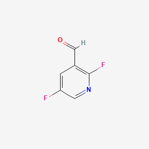 molecular formula C6H3F2NO B566997 2,5-Difluoronicotinaldehyde CAS No. 1227602-25-6