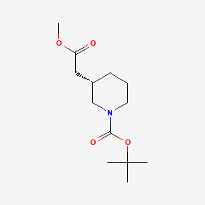 (S)-tert-Butyl 3-(2-methoxy-2-oxoethyl)piperidine-1-carboxylate