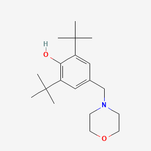 molecular formula C19H31NO2 B5670173 2,6-Bis(tert-butyl)-4-(4-morpholinylmethyl)phenol CAS No. 2773-50-4