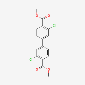 molecular formula C16H12Cl2O4 B567021 Dimethyl 3,3'-dichlorobiphenyl-4,4'-dicarboxylate CAS No. 1345472-30-1