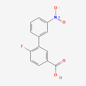 4-Fluoro-3-(3-nitrophenyl)benzoic acid