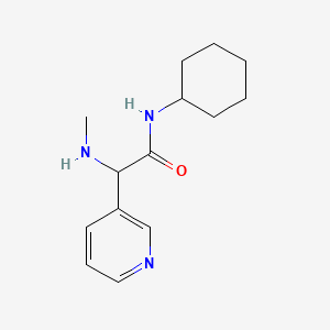N-Cyclohexyl-2-(methylamino)-2-(pyridin-3-yl)acetamide
