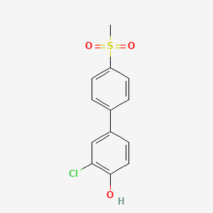 2-Chloro-4-(4-methylsulfonylphenyl)phenol
