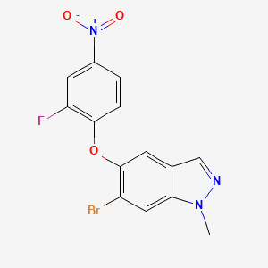 6-Bromo-5-(2-fluoro-4-nitrophenoxy)-1-methyl-1H-indazole