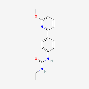 molecular formula C15H17N3O2 B5670390 N-ethyl-N'-[4-(6-methoxypyridin-2-yl)phenyl]urea 