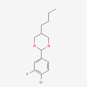 2-(4-Bromo-3-fluorophenyl)-5-butyl-1,3-dioxane