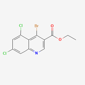 Ethyl 4-bromo-5,7-dichloroquinoline-3-carboxylate