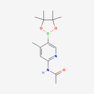 n-(4-Methyl-5-(4,4,5,5-tetramethyl-1,3,2-dioxaborolan-2-yl)pyridin-2-yl)acetamide